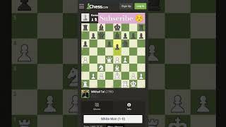 Mikhail tal vs Ramos Domingo(1991)🥴🥴#music #chess #trending