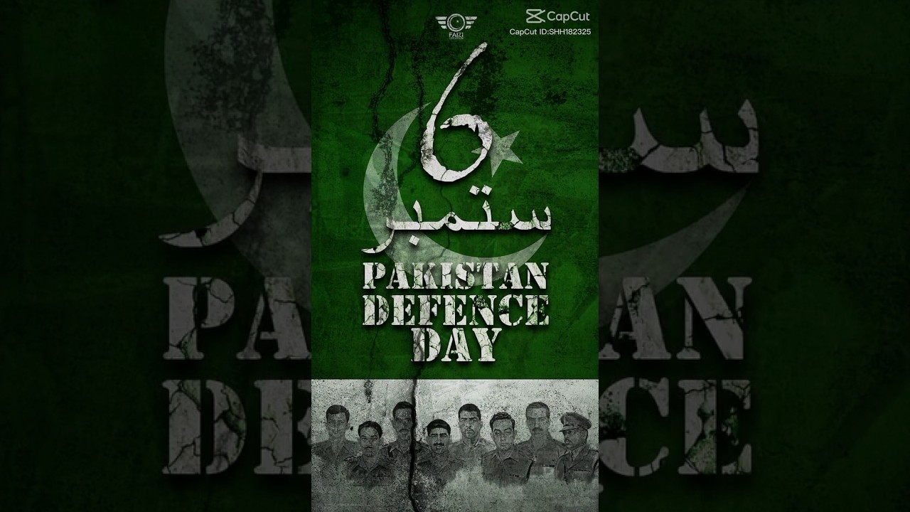 6 September 1965 Defence day of Pakistan 🇵🇰 ❤ 