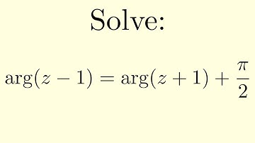 Solve this Complex Equation
