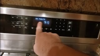 717 Kitchenaid Whirlpool Oven error code menu fault double gas range mode
