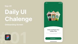 Daily UI Design Challenge | Onboarding Screen #figma #figmatutorial #dailyui #mobileappdesign