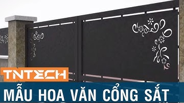 Mẫu cắt laser CNC hoa văn trang trí cổng sắt đẹp - Download miễn phí