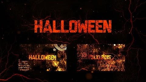 Halloween Hard Intro After Effects Template