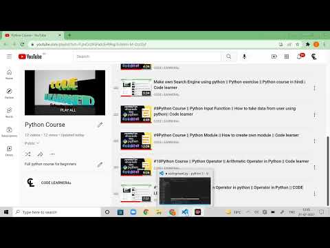 #12Python Course || Assignment Operator In Python || Operator in python in hindi | CODE LEARNER