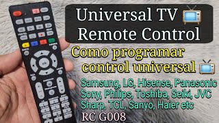 Como Programar Control Universal Televisión 📺 | Samsung Hisense LG Sony TCL Toshiba Vizio..