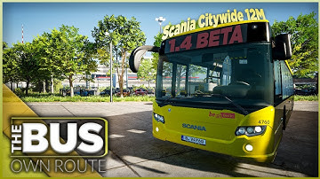 The Bus Gameplay 1.4 Beta - Own Route - Scania Citywide 12M 3D | Thrustmaster T300RS