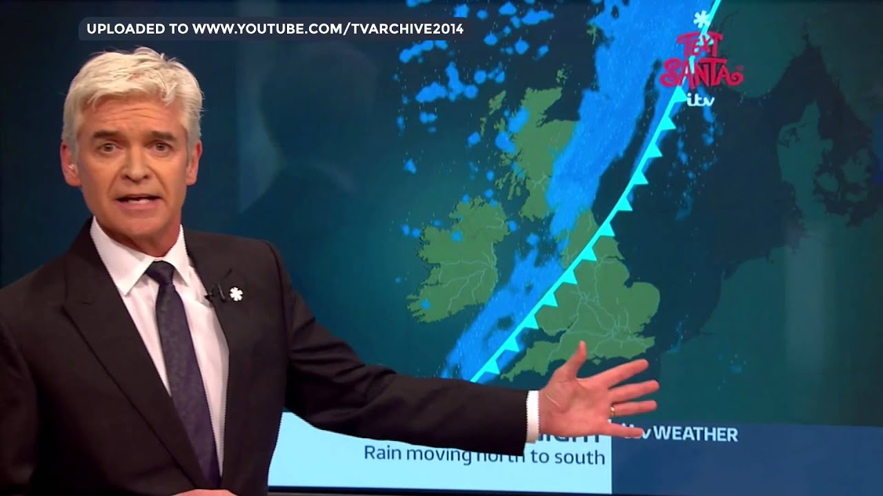 [HD] Text Santa Phillip Schofield does the weather YouTube