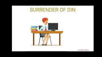 How to Surrender the DIN of Director ? | Surrender of DIN | Process of surrender of DIN