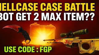 HELLCASE CASE BATTLE BOT GET 2 MAX ITEM - HELLCASE PROMO CODE 2025