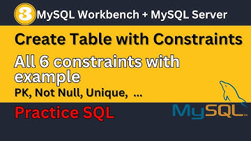 How to create a table with constraints | Hindi mein constraints ke saath table kaise banaye