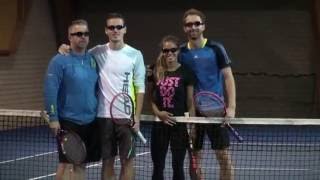 Tennis Sport Vision Training with Visionup Strobe Glasses