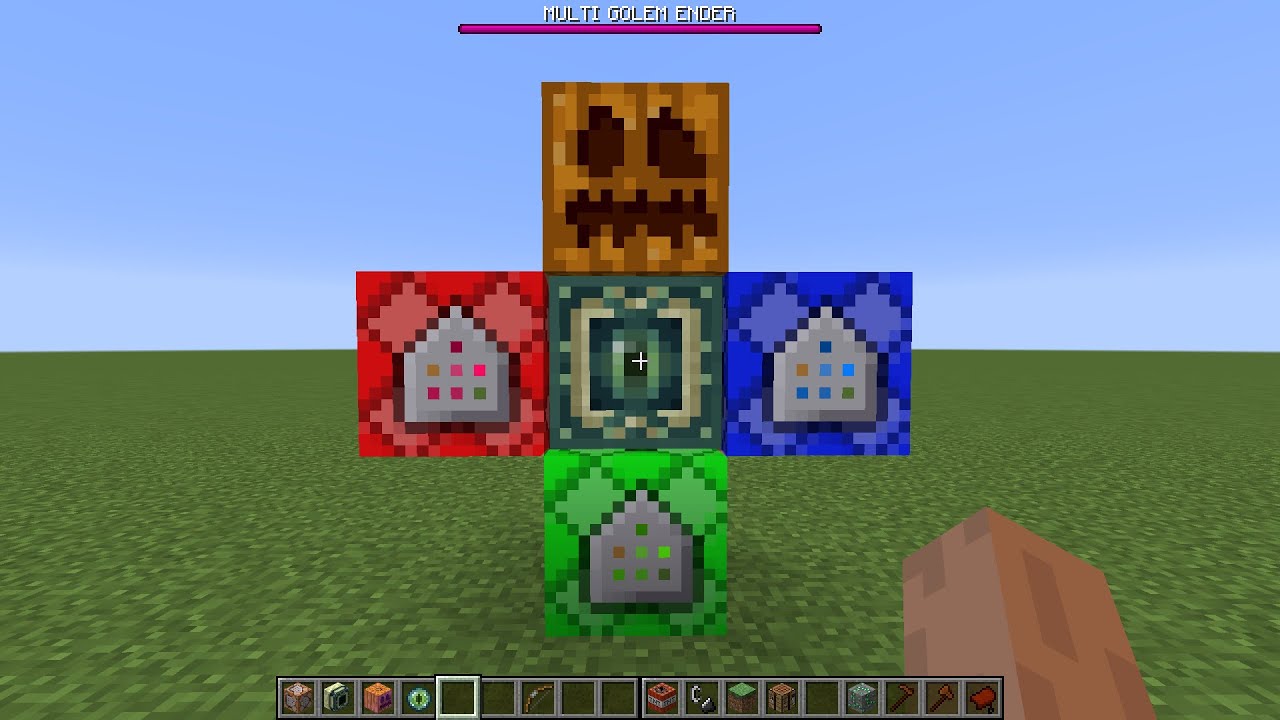 what if you create a MULTI GOLEM ENDER in MINECRAFT (part 137) - YouTube