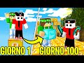SOPRAVVIVO 100 GIORNI SU UN LUCKY BLOCK IN HARDCORE