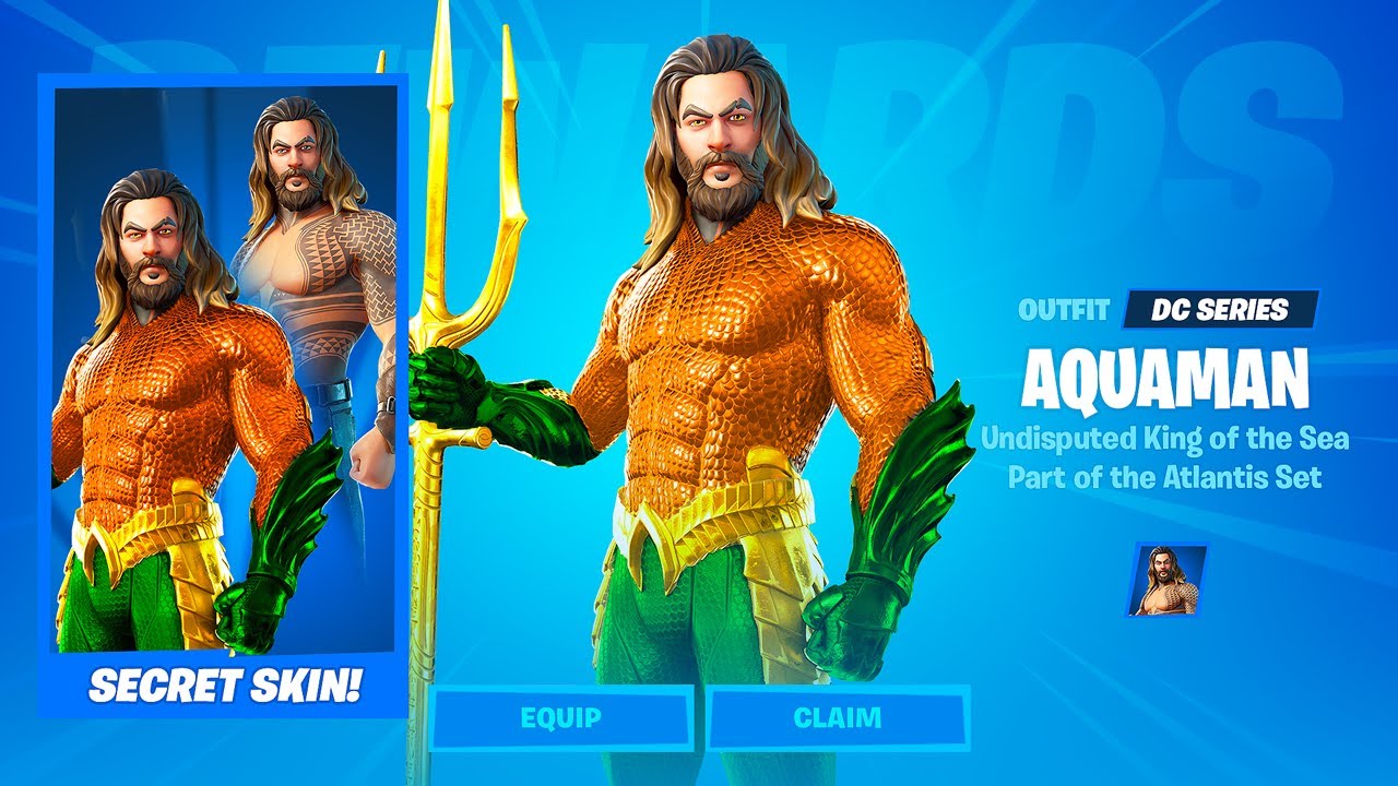Unlocking AQUAMAN SKIN for FREE in Fortnite Season 3 Chapter 2!