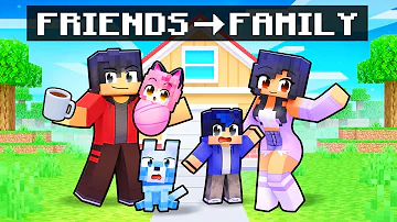 Turning my FRIENDS into a FAMILY in Minecraft!