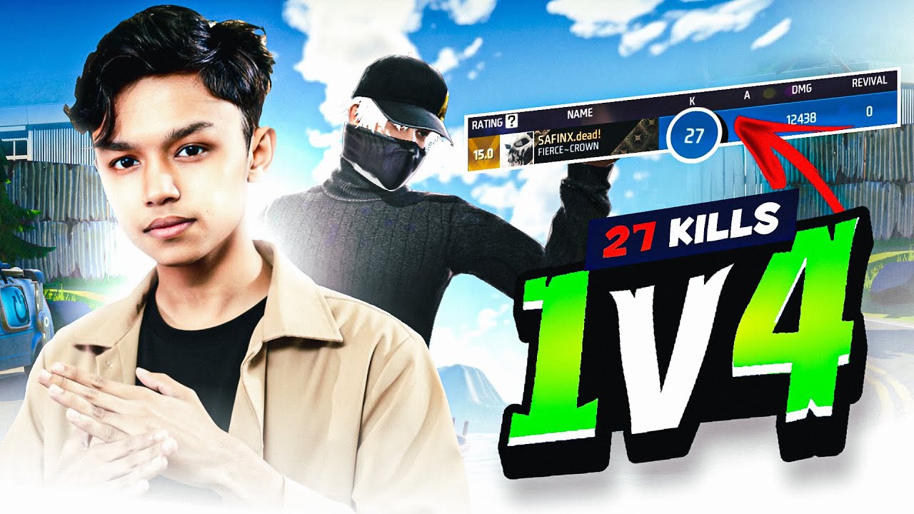 27 Kills? 🔥 Fastest Mobile Player ⚡ | Solo Vs Squad Epic Full Gameplay | Free Fire MAX 📲