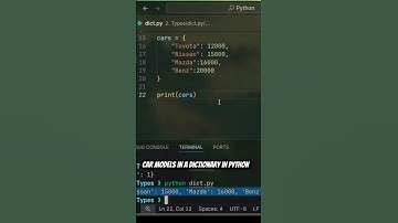 Car models in a #dictionary in python #programming #coding #tutorial #new #learning #beginners