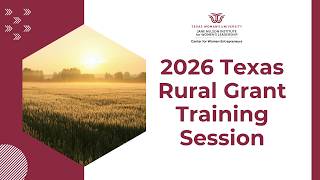 2026 Rural Grant Training