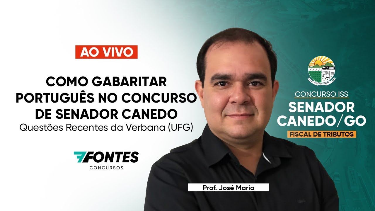 Como Gabaritar Português no Concurso de Senador Canedo | Questões Recentes da Verbena (UFG)