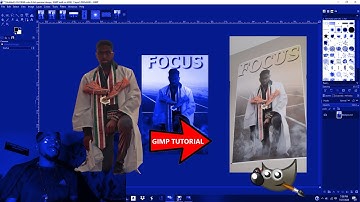 Make A POSTER USING GIMP!!