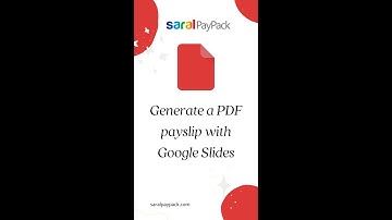Generate PDF payslip with Google sheets