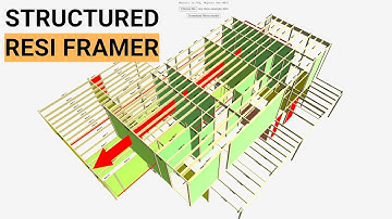 Timber frame design over the web with bracing check. A fast residential structural design tool.