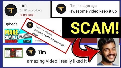 Scam YouTuber Tim Exposed |  Who is Tim |