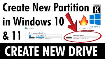 Create Partition in Windows 10 & Windows 11 | Create New Drive (2023)