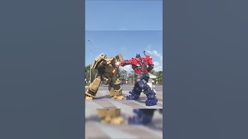 Optimus Prime vs Tank robot #optimusprime #skibiditoiletmultiverse #tank
