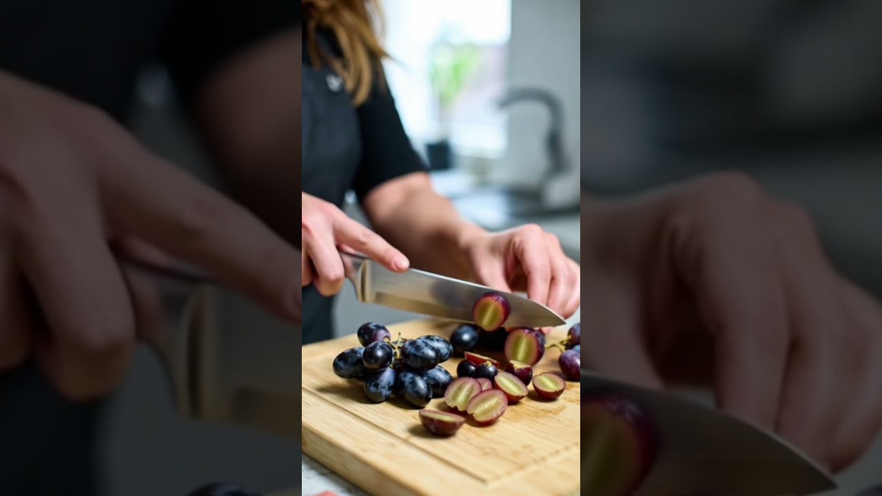 "Cutting Juicy Mata Grapes 🍇 | Satisfying Fruit Prep!"  - 