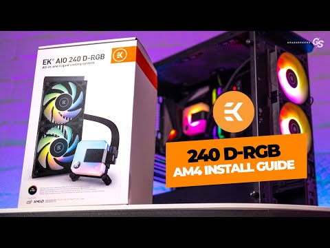 HOW TO Install EK AIO 120, 240 and 360 D-RGB on AMD AM4