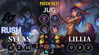 CLG Rush Sylas vs Lillia Jungle - KR Patch 10.17