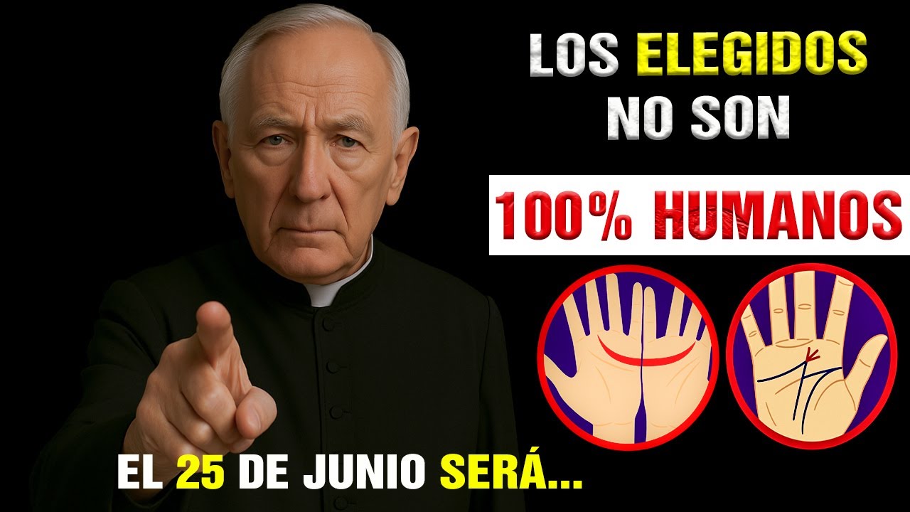 El Elegido con la letra M y la luna creciente en sus manos, ¡NO ES 100% HUMANO!