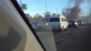 Vehicle fire on 215 Freeway