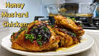 Honey mustard chicken thighs, juicy and delicious aa ever❗️