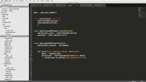 Blog API with Django Rest Framework 28 of 33   Base APIView for User Login