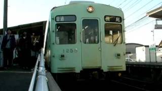 【琴電】長尾線1200形1256F 高田到着~発車