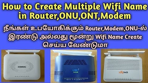 How to Create Multiple Wifi Name in Router/Modem/ONU/ONT      #router #wifi #internet