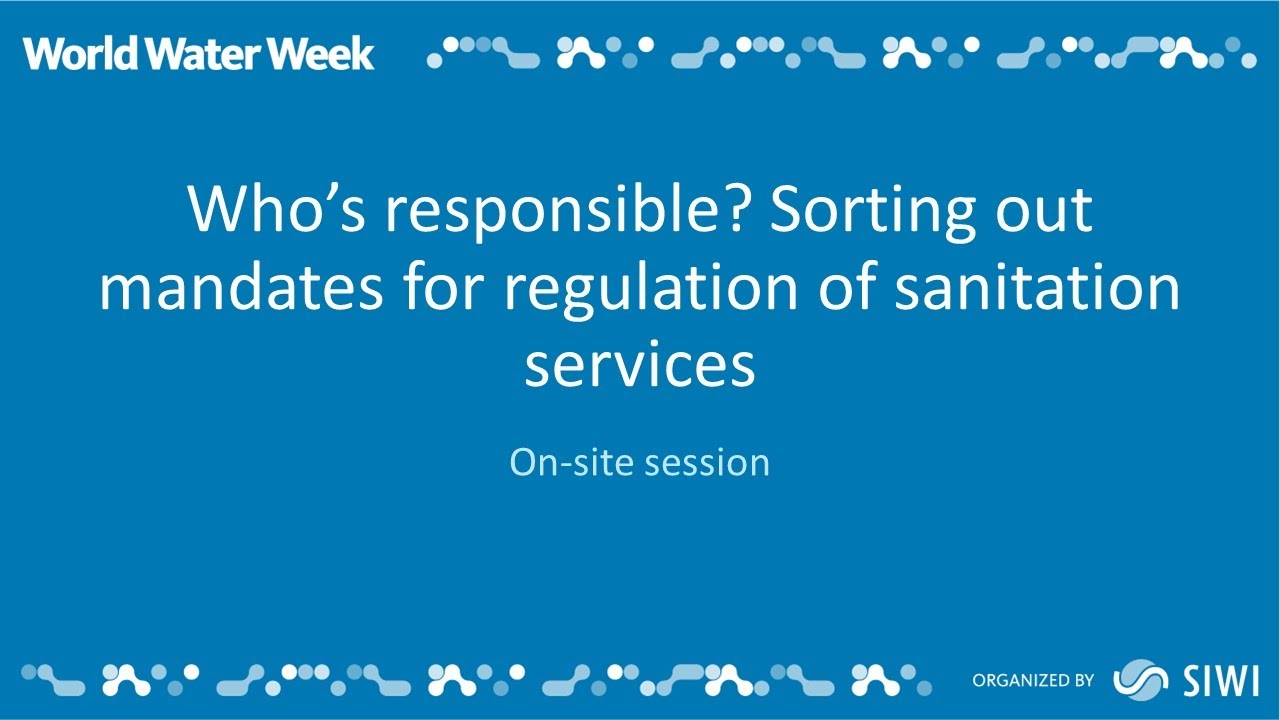 Who’s responsible? Sorting out mandates for regulation of sanitation
