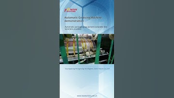 Automatic grooving machine demonstration.