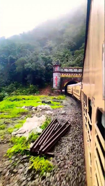 Way to Goa #Goa #train #Travel #tunnel