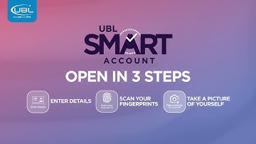 Open your UBL Smart Account in 3 Simple Steps!