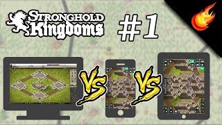 STRONGHOLD KINGDOMS - PC vs iPhone vs iPad - Attacking, Building Castle, Sending Merchants & More screenshot 5