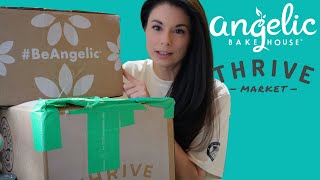 Thrive Market & Angelic Bakehouse Unboxing  Alkaline Water, Sprouted Bread & Pantry + Coupon