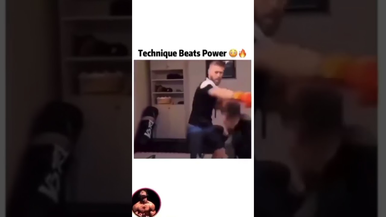 Technique beats power😲...