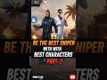 Best Character for Sniper 😱 Skyler and Chrono full guide | Part-2 #freefire #shorts #snipertips