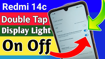 Redmi 14c Double Tap lock screen on Off