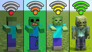 zombie with different Wi-Fi levels be like