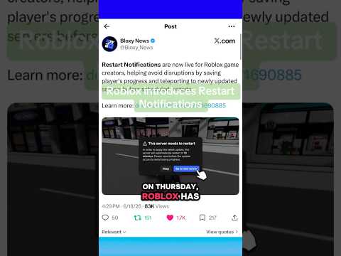 Roblox Devs Can FINALLY Warn Players Before Shutdowns