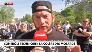 Cnews : manifestations contre le contrôle technique moto